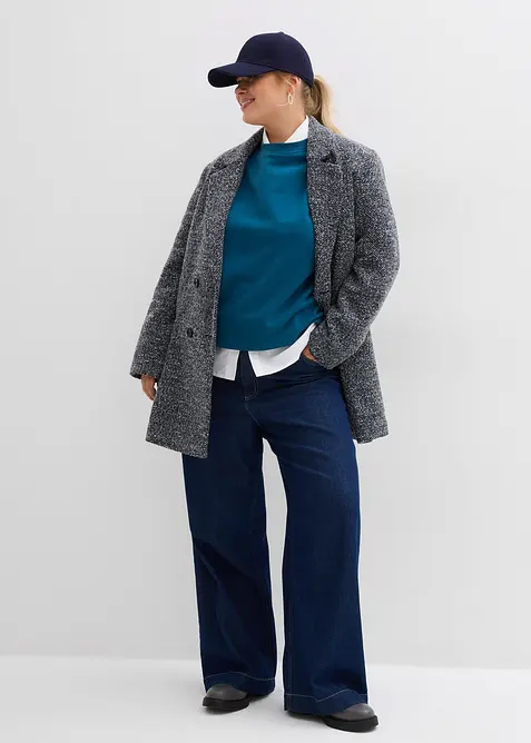 Oversized sweatshirt i 100% bomull, bonprix