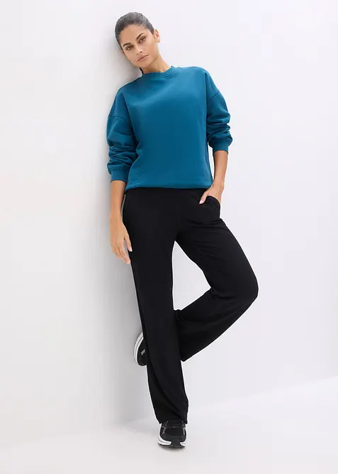 Oversized sweatshirt i 100% bomull, bonprix