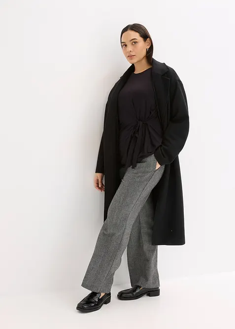 Langermet topp i myk viskosemiks, bonprix