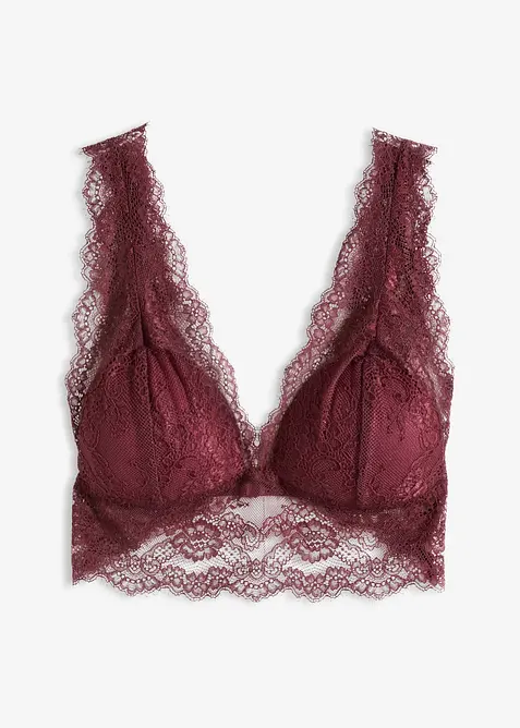 Bralette i tynt blondemateriale, bonprix
