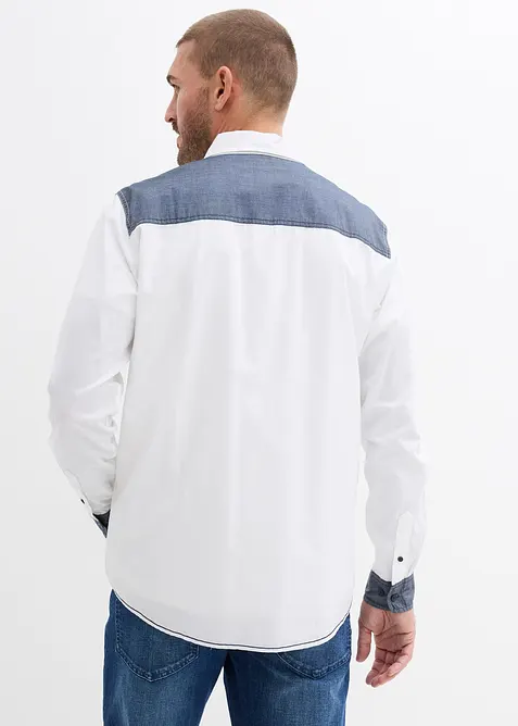 Langermet skjorte i 100% bomull, bonprix