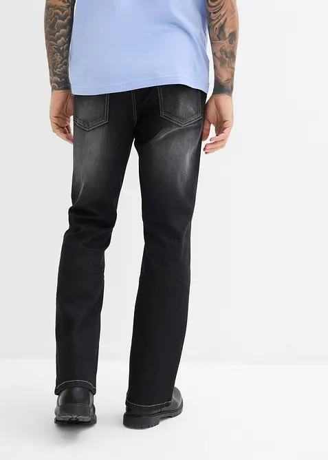Classic Fit stretch-jeans med komfortlinning, Bootcut, bonprix