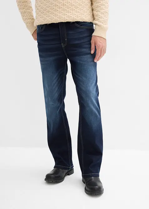 Classic Fit stretch-jeans med komfortlinning, Bootcut, bonprix