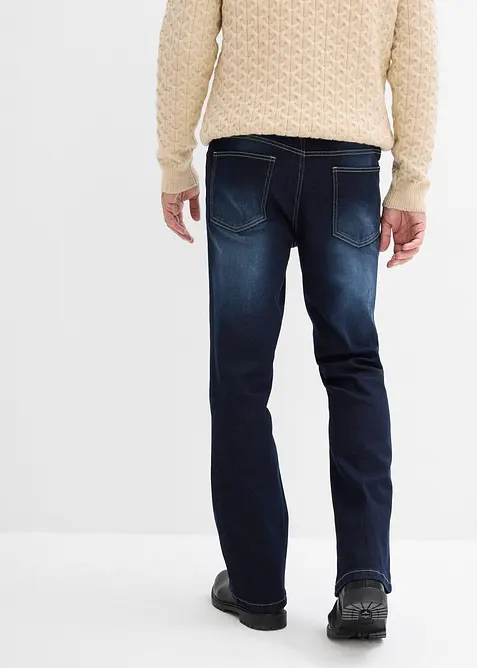 Classic Fit stretch-jeans med komfortlinning, Bootcut, bonprix