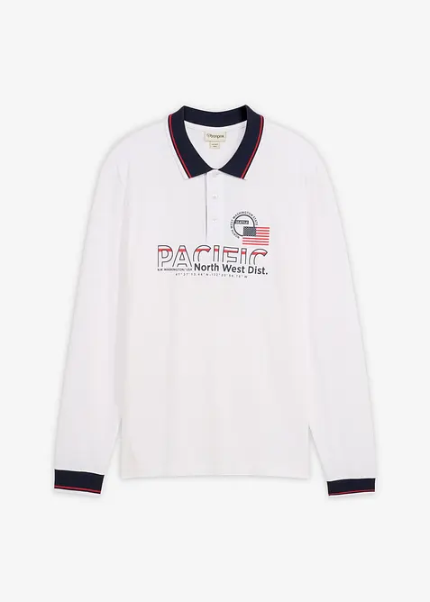 Rugbygenser i 100% &oslash;kologisk bomullspik&eacute;, bonprix