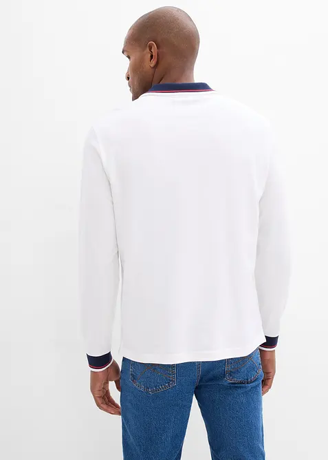 Rugbygenser i 100% &oslash;kologisk bomullspik&eacute;, bonprix