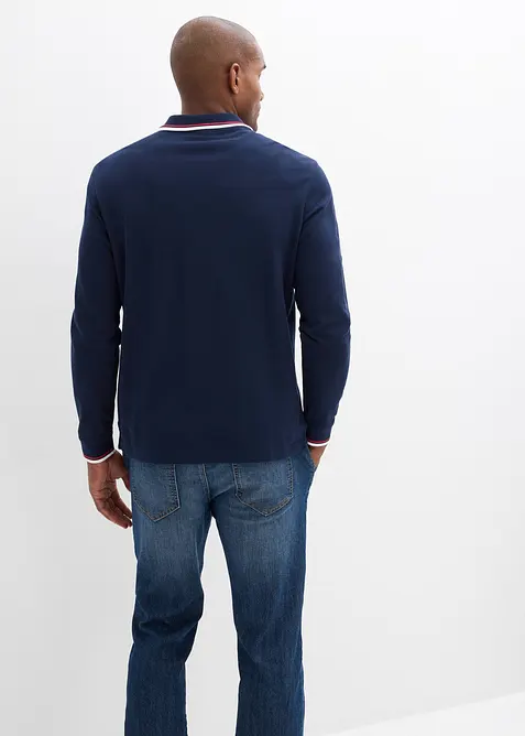 Rugbygenser i 100% &oslash;kologisk bomullspik&eacute;, bonprix