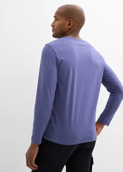 Langermet topp i &oslash;kologisk bomull, bonprix