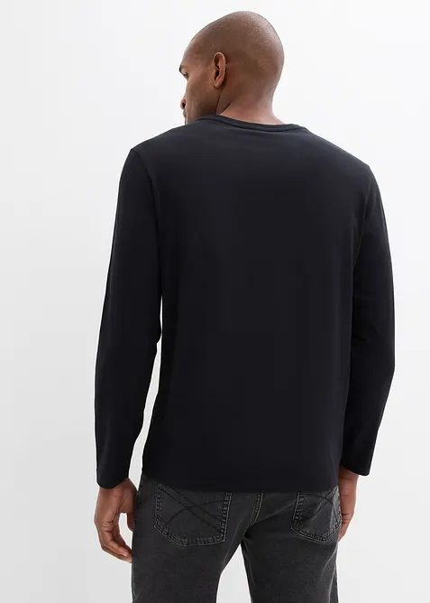 Langermet topp i 100% &oslash;kologisk bomull, bonprix