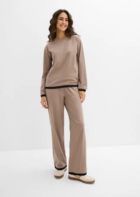 Treningsdrakt i bomull (Sett i 2 deler), bonprix