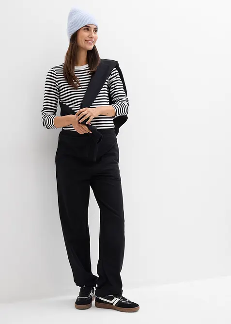 Mammabukse i sweatmateriale med regulerbar benkant, av 100% &oslash;kologisk bomull, bonprix