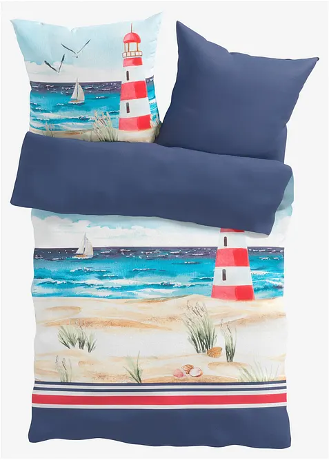 Vendbart sengesett i linon, bonprix