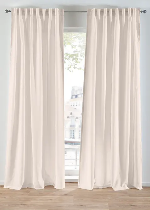 Gardiner i resirkulert materiale (2-pack), bonprix