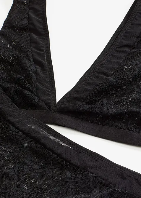 Bustier og stringtruse med høy midje (2-delt sett), bonprix