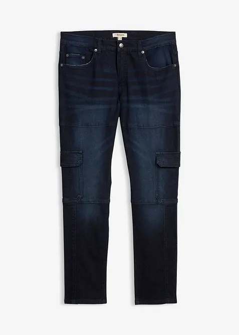 Slim Fit cargo-stretchjeans, Straight, bonprix