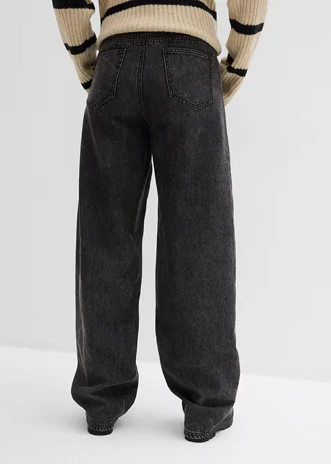 Ballong-jeans, Mid Waist, bonprix