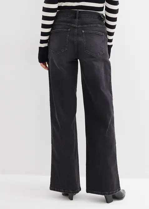 Wide Leg-jeans Mid Waist, bonprix