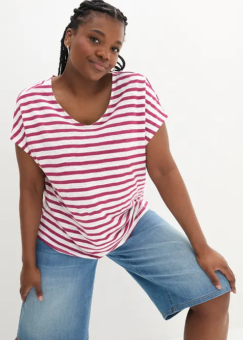 Lintopp med flaggermusermer, bonprix