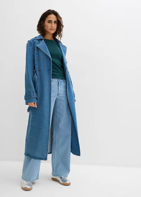 Langermet topp i 100% &oslash;kologisk bomull, bonprix