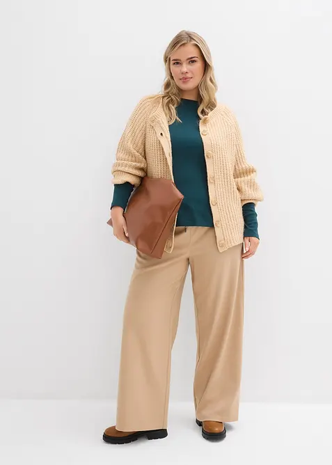 Langermet topp i 100% &oslash;kologisk bomull, bonprix