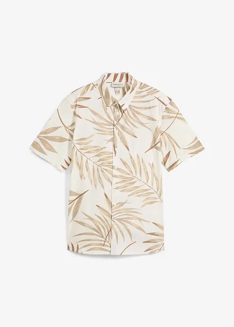 Kortermet skjorte i &oslash;kologisk bomull, bonprix