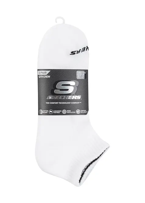 Korte sokker fra Skechers (3-pack), Skechers