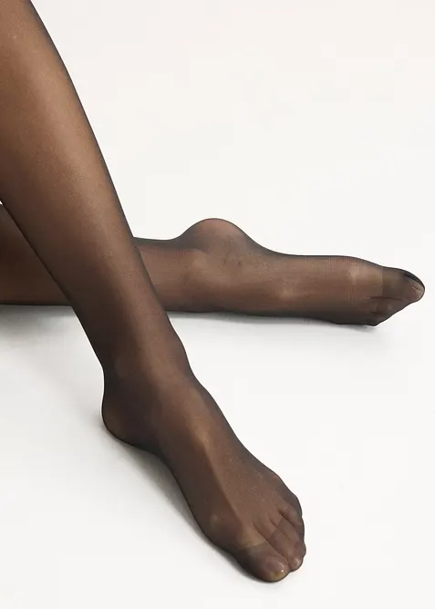 Fin str&oslash;mpebukse med trusedel og komfortlinning 30 DEN, bonprix