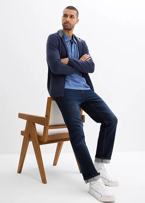 Poloskjorte i 100% &oslash;kologisk bomull (2-pack), bonprix