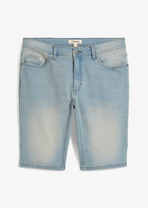 Bermudashorts i denim med stretch og forsterket skritt, Regular Fit, bonprix