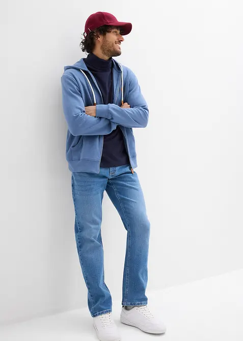 Hettejakke med detaljer i imitert skinn, bonprix