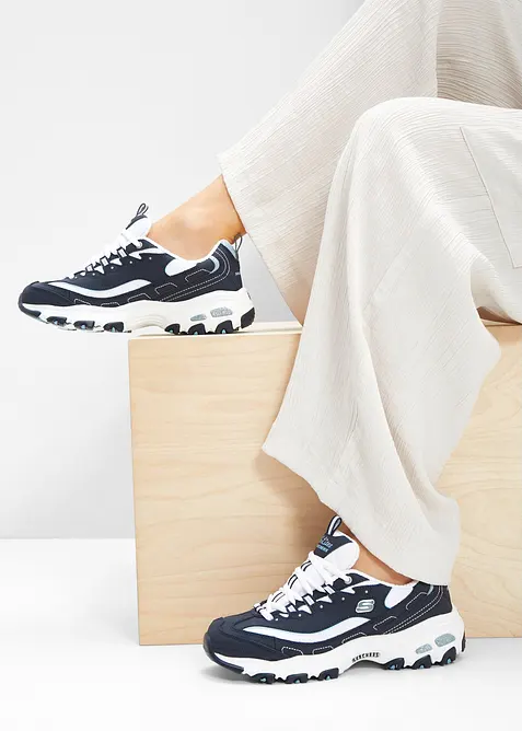 Chunky sneakers i skinn fra Skechers, Skechers