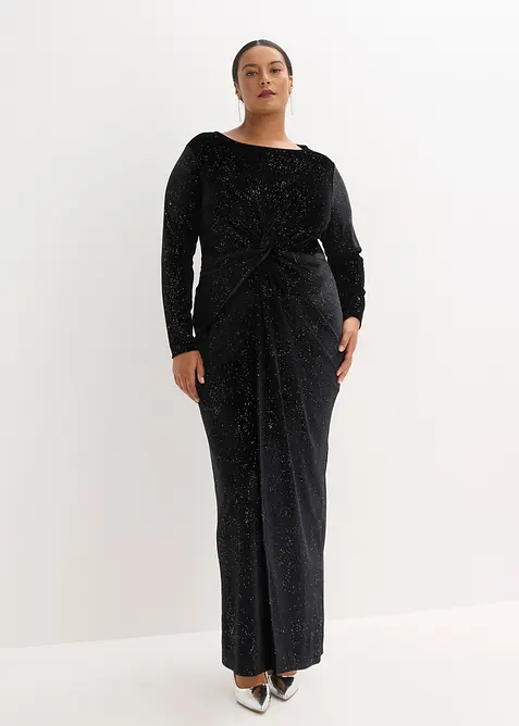 Selskapskjole med glitter, bonprix