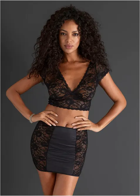 BH-topp og skj&oslash;rt (2-delt sett), bonprix