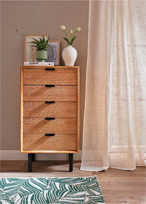 Gardin med struktur, i flere størrelser (1-pack), bonprix