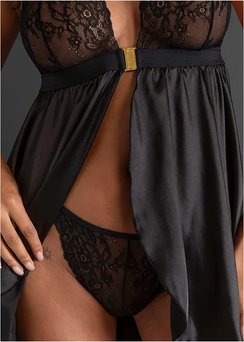 Babydoll og stringtruse (2-delt sett), bonprix