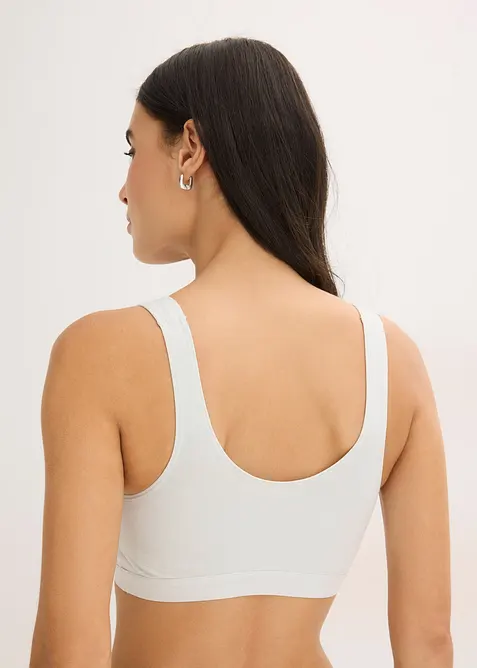 BH-topp med &oslash;kologisk bomull (3-pack), bonprix