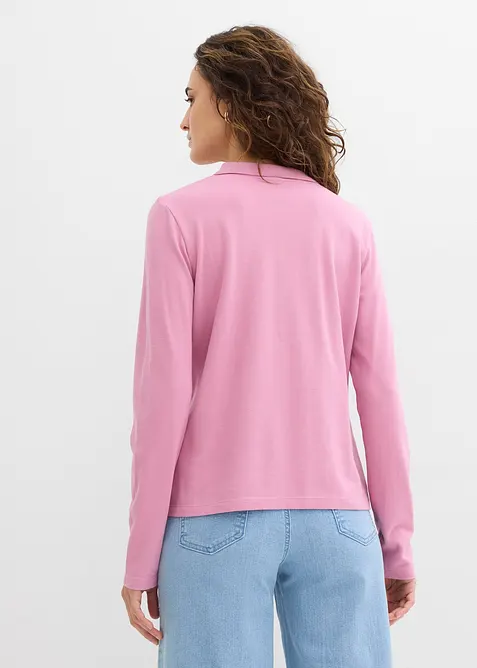 Pik&eacute;-poloskjorte i ren &oslash;kologisk bomull, bonprix