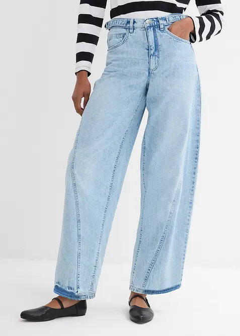 Barrel jeans, Mid Waist, bonprix