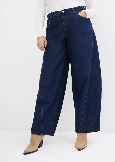 Ballong-jeans, Mid Waist, bonprix