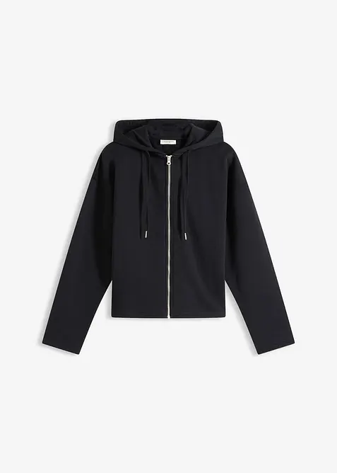 Sweatjakke med &oslash;kologisk bomull, bonprix