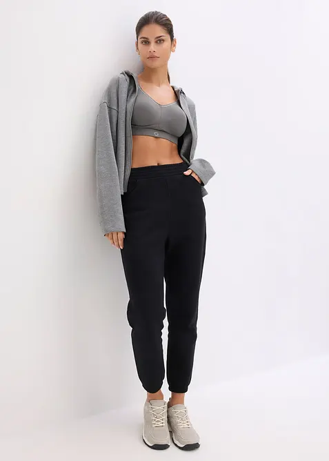 Joggebukse i 100% &oslash;kologisk bomull, bonprix