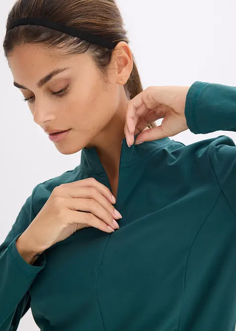 Varmende funksjonsjakke med kort glidel&aring;s, hurtigt&oslash;rkende, bonprix