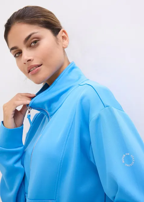 Treningsjakke med st&aring;krage, bonprix