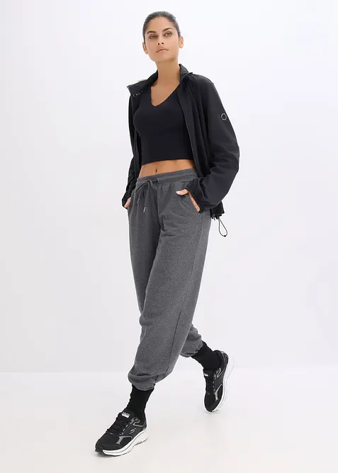 Trenings-BH med middels hold og bomullsaktig materiale, bonprix