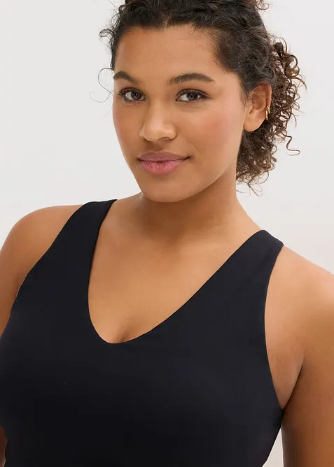 Trenings-BH med middels hold og bomullsaktig materiale, bonprix