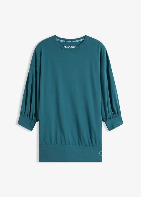 Oversized treningstopp med 3/4-lange ermer, hurtigt&oslash;rkende, bonprix
