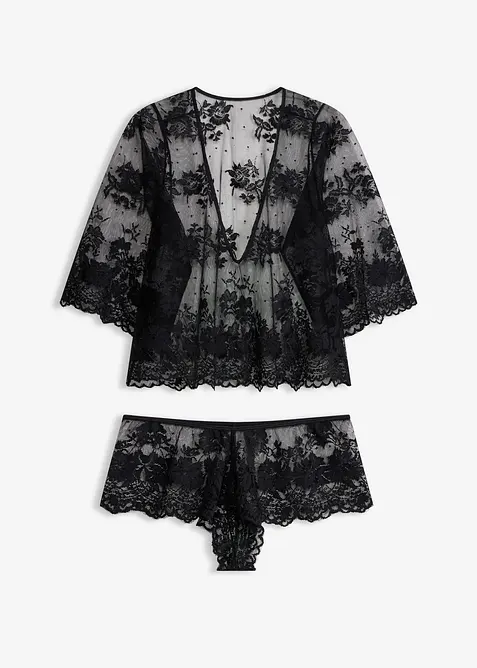 Langermet topp + panty (sett i 2 deler), bonprix