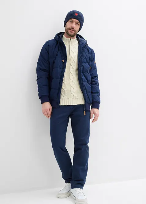 Vattert jakke i bomberjakke-fasong, bonprix