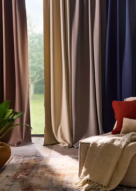 M&oslash;rkleggingsgardin, kommer i mange st&oslash;rrelser (1-pack), bonprix