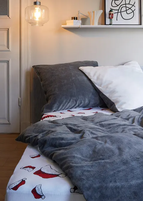 Stretchlaken med nisseluer, bonprix